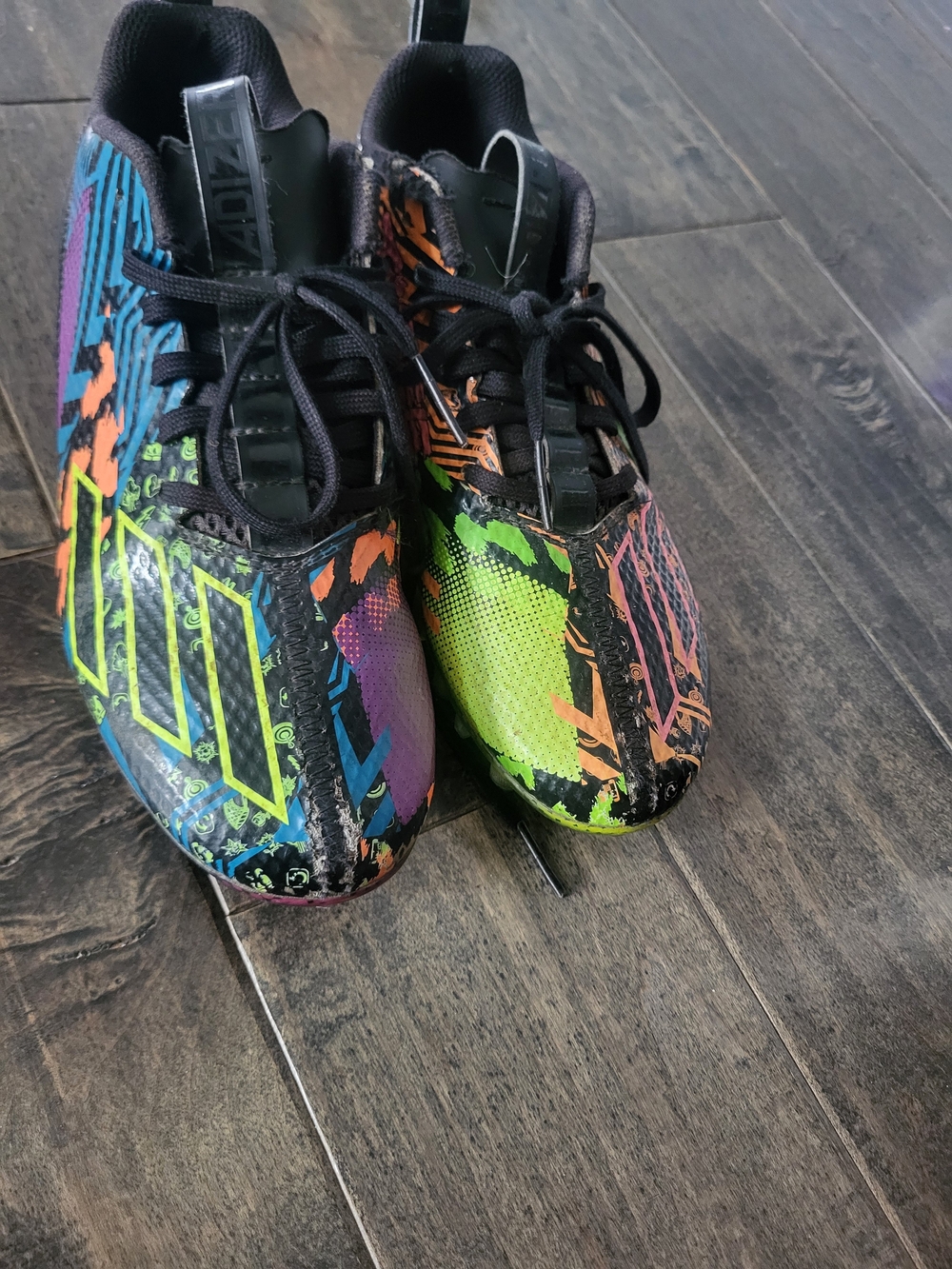 adidas Kids Multicolor Graphic Soccer Cleats